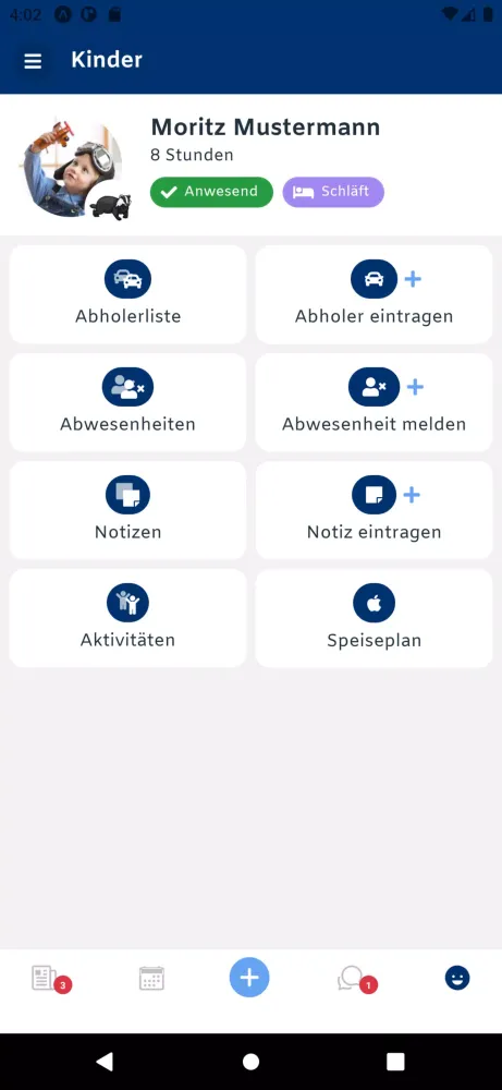 Kita Eltern-App Screenshots