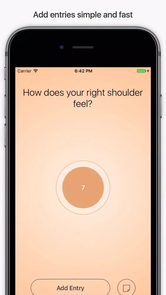 ภาพหน้าจอของ Chronic pain diary – Ake