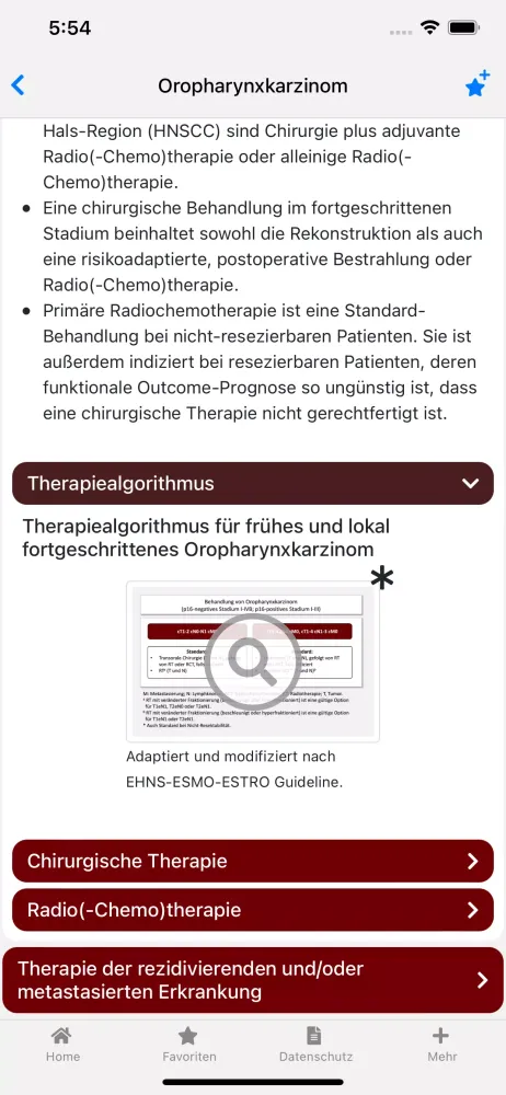 Kopf-Hals-Tumoren onkowissen Screenshots