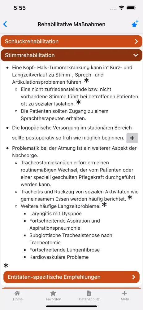 Kopf-Hals-Tumoren onkowissen Screenshots