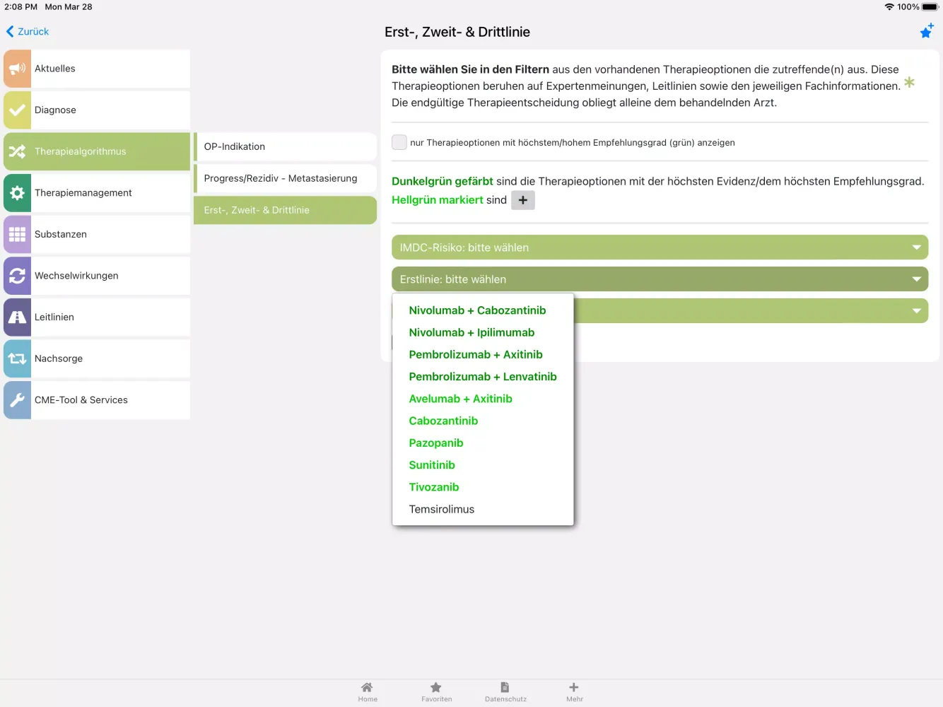 Nierenzellkarzinom onkowissen Screenshots