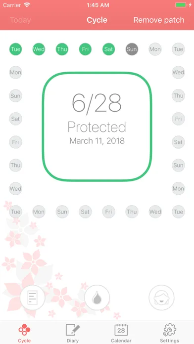 Contraceptive Patch Reminder Screenshots
