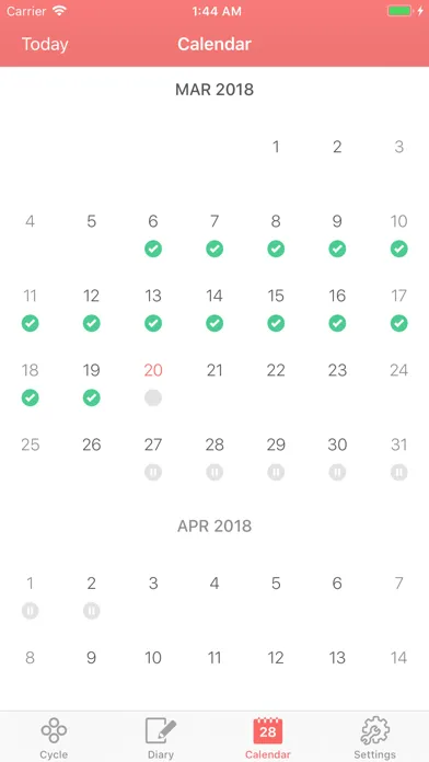 Contraceptive Patch Reminder Screenshots