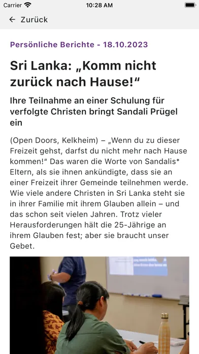 Zrzuty ekranu Open Doors Deutschland