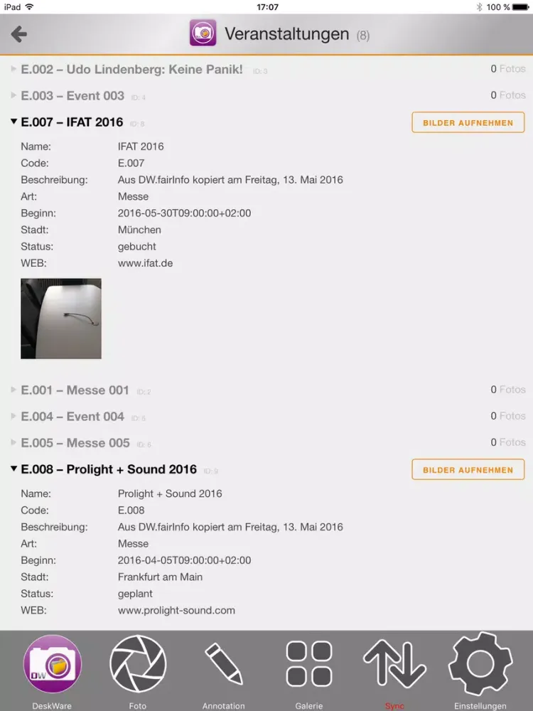 DeskWare iPad  स्क्रीनशॉट