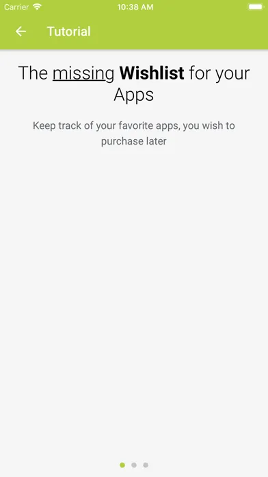 Ảnh chụp màn hình của Your App Wishlist