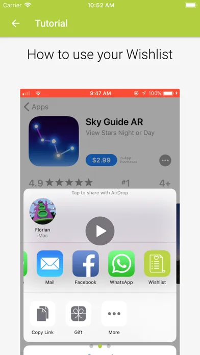 Ảnh chụp màn hình của Your App Wishlist