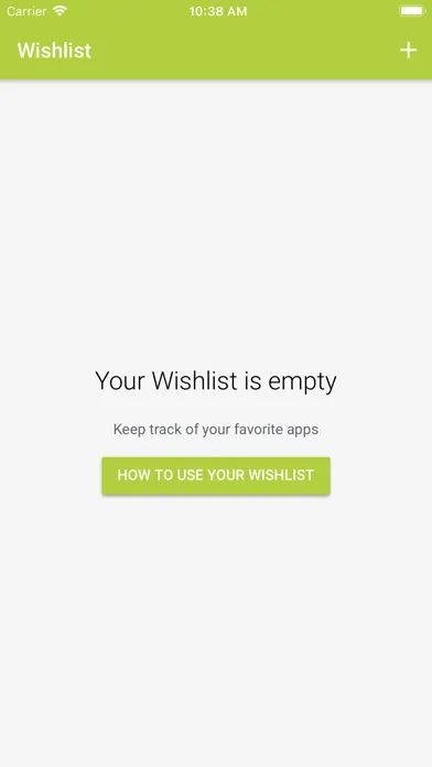 Ảnh chụp màn hình của Your App Wishlist