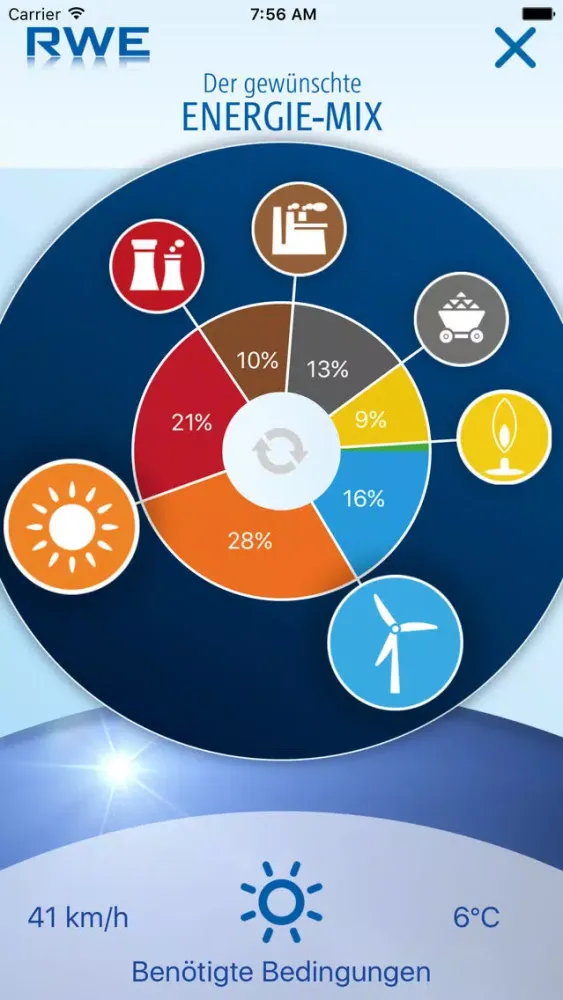 Capturas de pantalla de RWE-Energie-Wetter