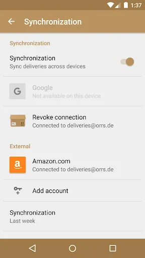 Deliveries Package Tracker Screenshots