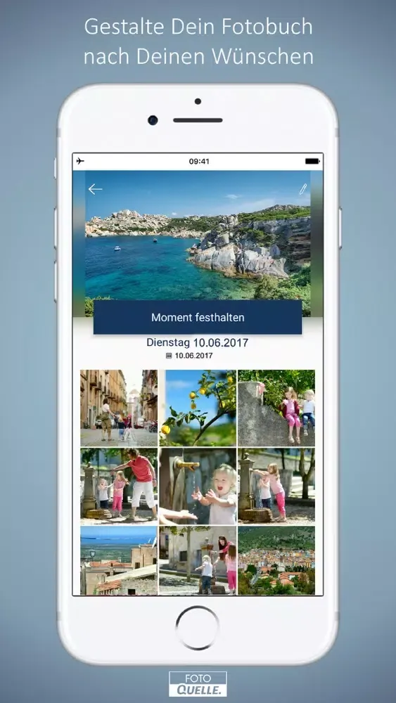 Ảnh chụp màn hình của Fotobuch - Momente erleben