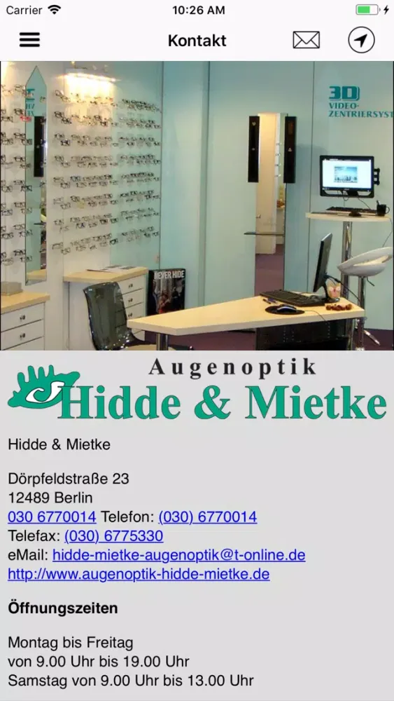 Augenoptik Hidde & Mietke Ekran Görüntüleri