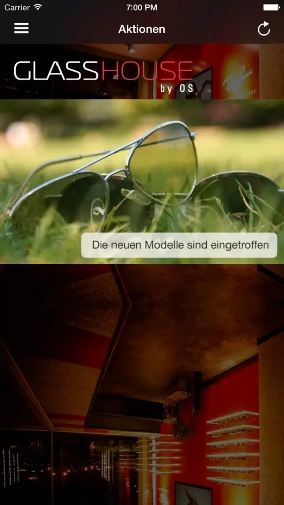 Ảnh chụp màn hình của GLASSHOUSE - The Way to find your Glasses