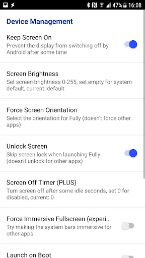 Fully Kiosk Browser & Lockdown سکرین شاٹس