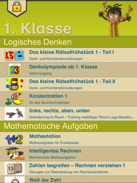LÜK Schul-App 1. Klasse iPad 应用截图
