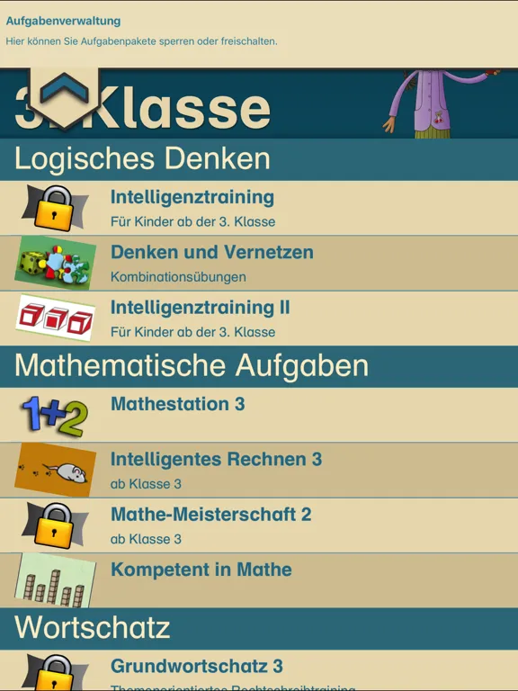Capturas de tela do LÜK Schul-App 3. Klasse iPad 