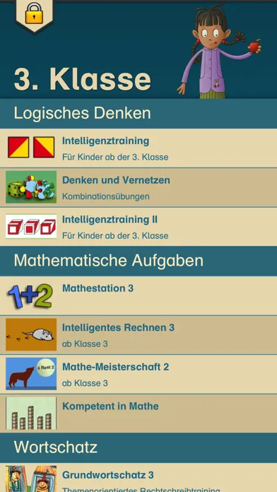 Capturas de tela do LÜK Schul-App 3. Klasse