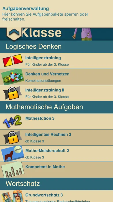 Capturas de tela do LÜK Schul-App 3. Klasse