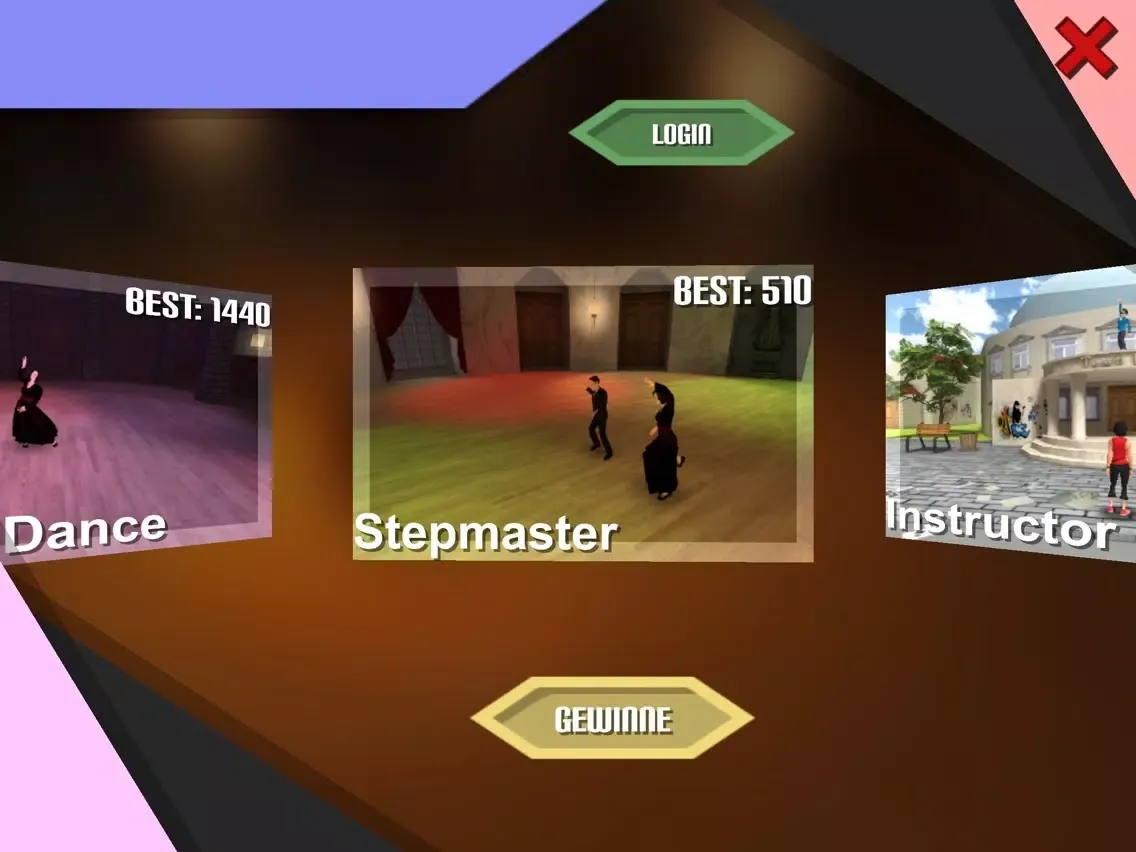 Tangkapan skrin Marks Tanzschule Dance Reactor iPad 