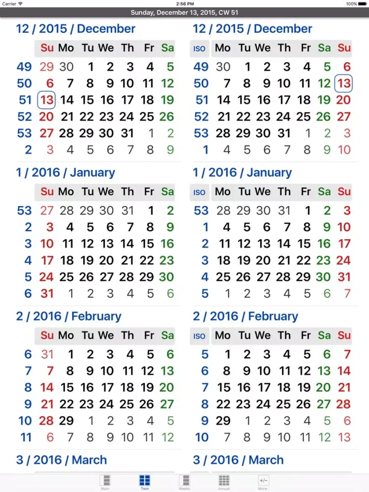 Captures d'écran de Flowing Calendar PRO iPad 