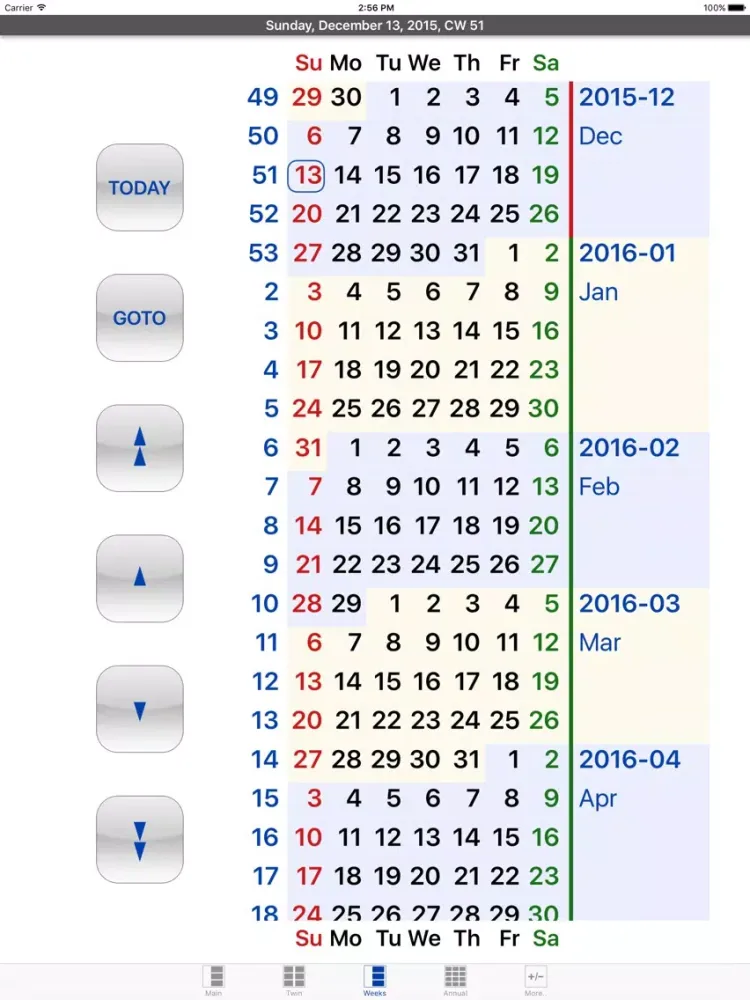 Captures d'écran de Flowing Calendar PRO iPad 