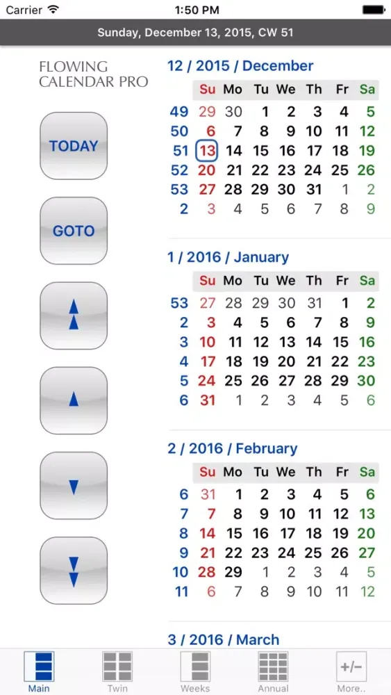 Captures d'écran de Flowing Calendar PRO