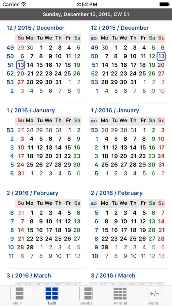 Captures d'écran de Flowing Calendar PRO