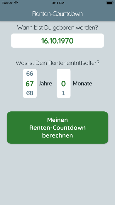 صور Countdown zur Rente