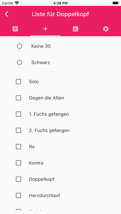 Punkteliste Doppelkopf 스크린샷