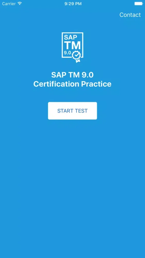 Tangkapan layar SAP TM 9.0 Certification Practice