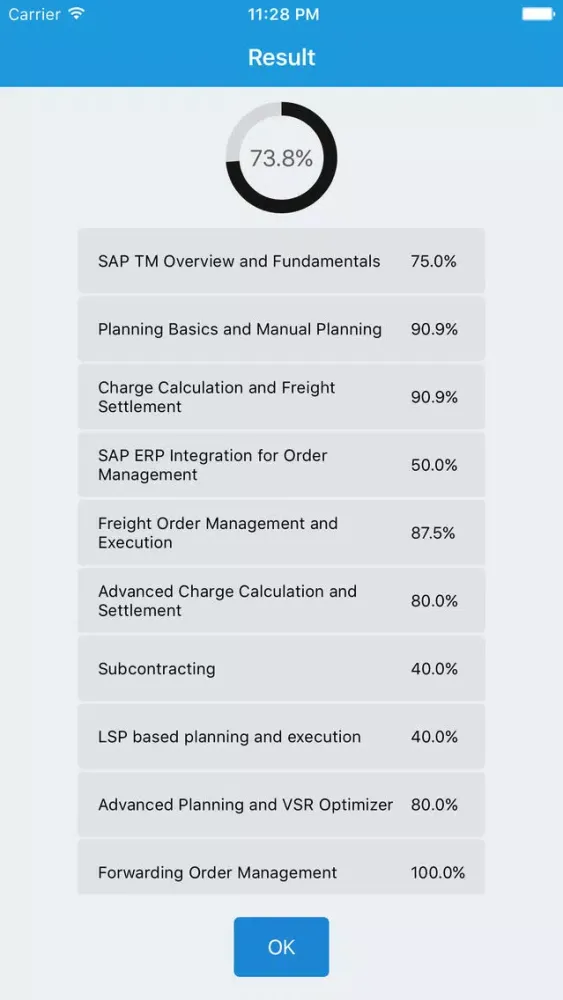 Скриншоты SAP TM 9.1 Certification Practice