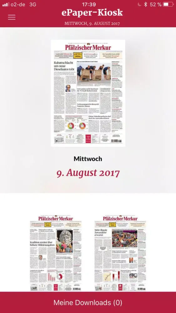 Скриншоты Pfälzischer Merkur Digital