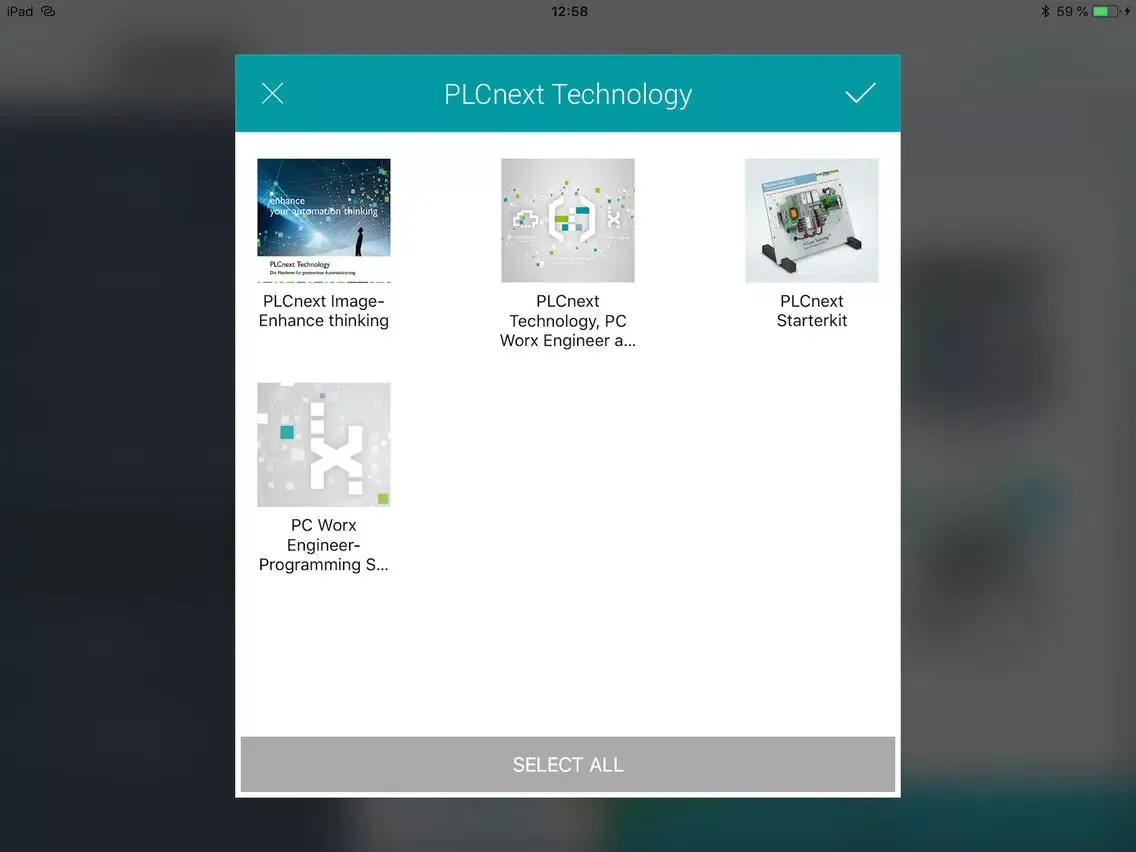Captures d'écran de PHOENIX CONTACT FairContact iPad 