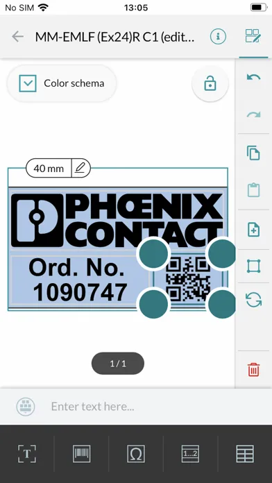 Capturas de tela do PHOENIX CONTACT MARKING system