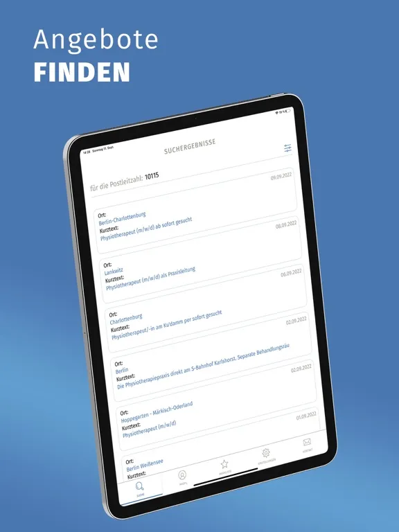 تصاویر physio.de jobs iPad 