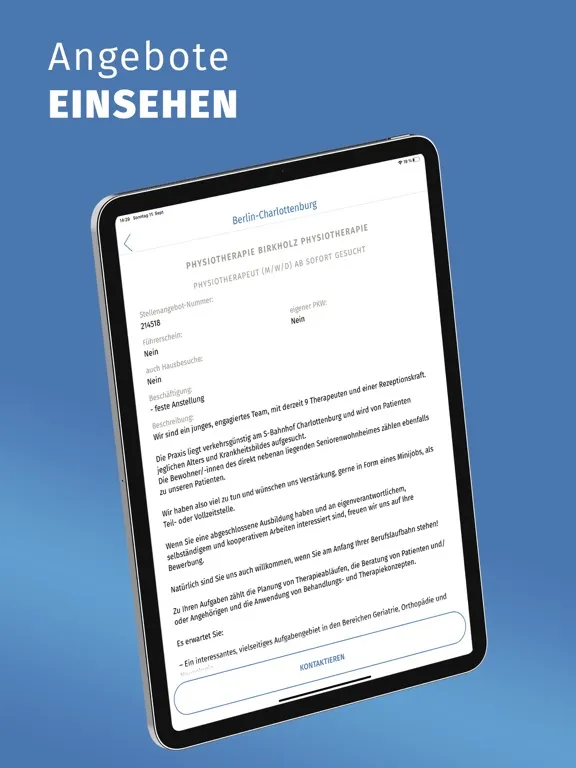 تصاویر physio.de jobs iPad 