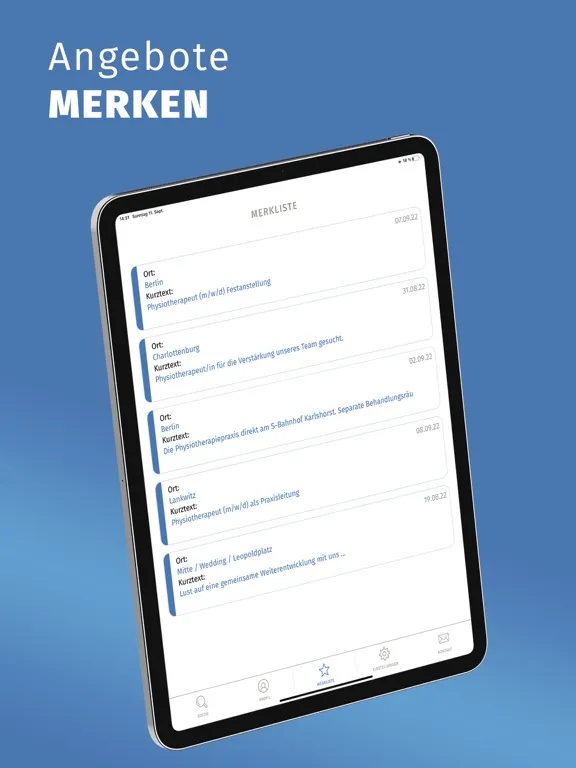 تصاویر physio.de jobs iPad 