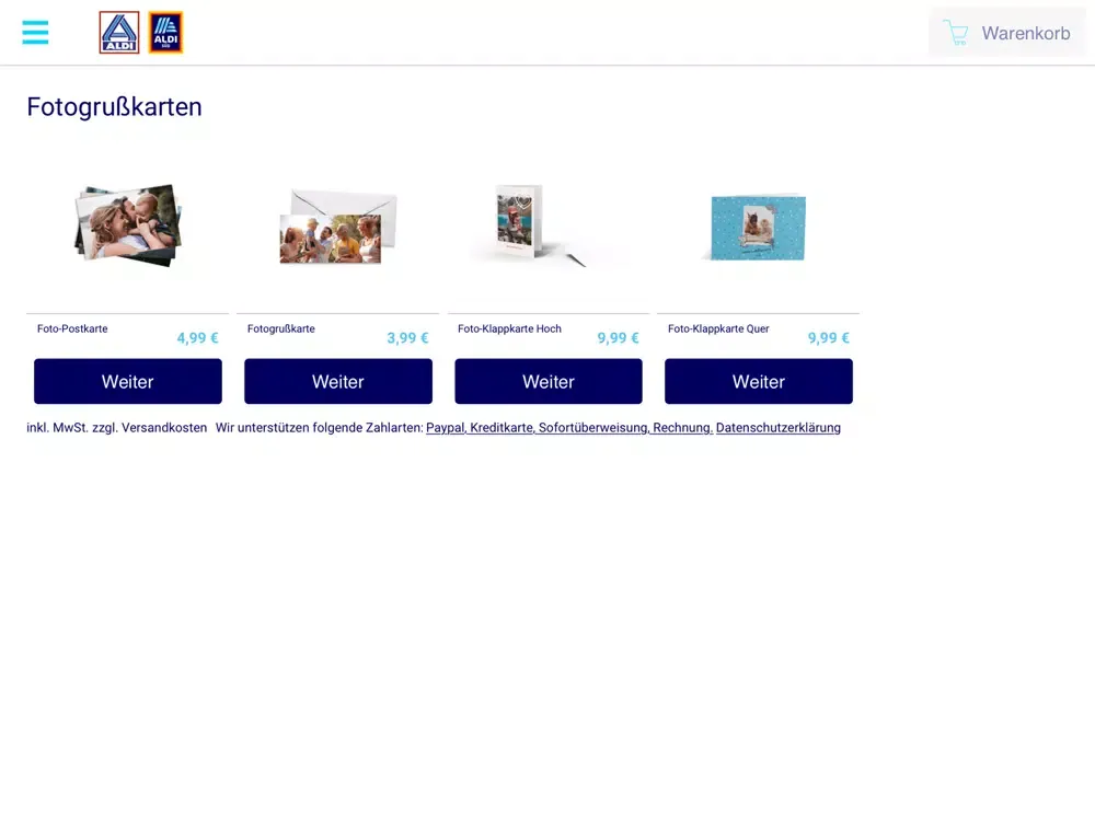 ALDI Foto iPad  スクリーンショット