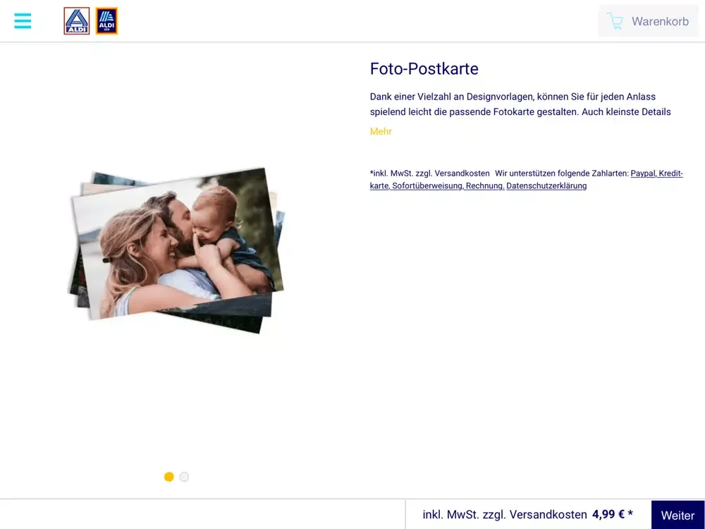ALDI Foto iPad  スクリーンショット