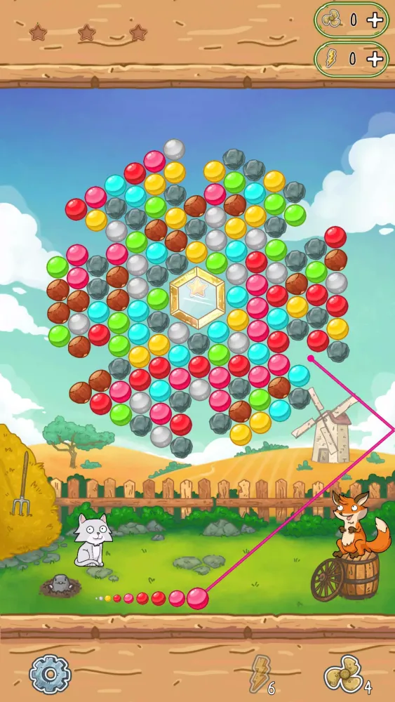 Capturas de tela do Little Fox: Bubble Spinner