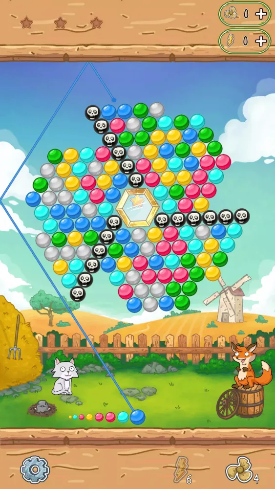 Capturas de tela do Little Fox: Bubble Spinner