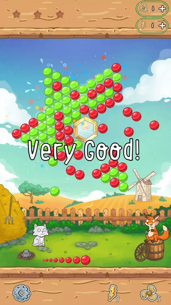 Capturas de tela do Little Fox: Bubble Spinner