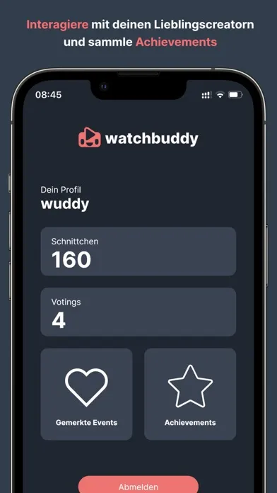 Tangkapan skrin watchbuddy