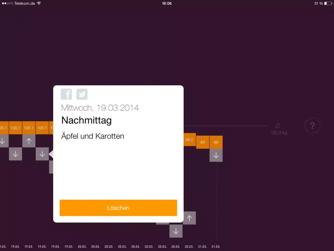Captures d'écran de Weight-Trend iPad 