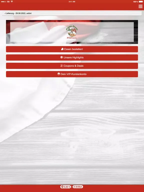 Pizza Profi Italiano Lünen iPad  Screenshots