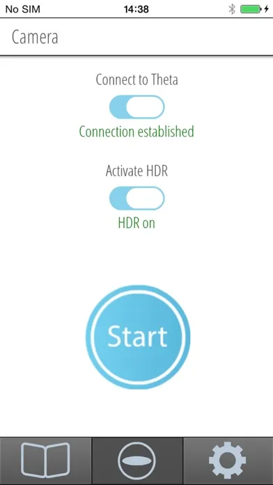 ภาพหน้าจอของ RICOH THETA HDR