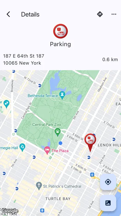 Ảnh chụp màn hình của Parking Lot Finder