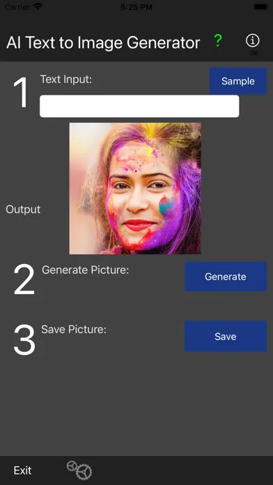 Captures d'écran de AI Text to Image Generator