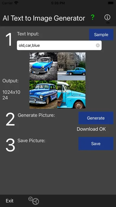 Captures d'écran de AI Text to Image Generator
