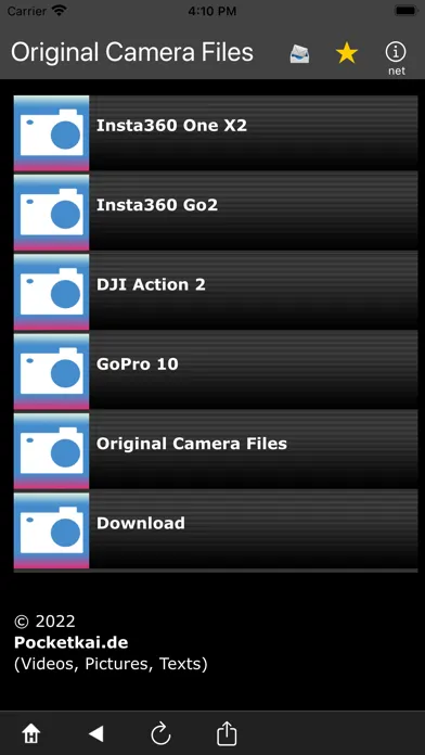 Original Camera Files Screenshots